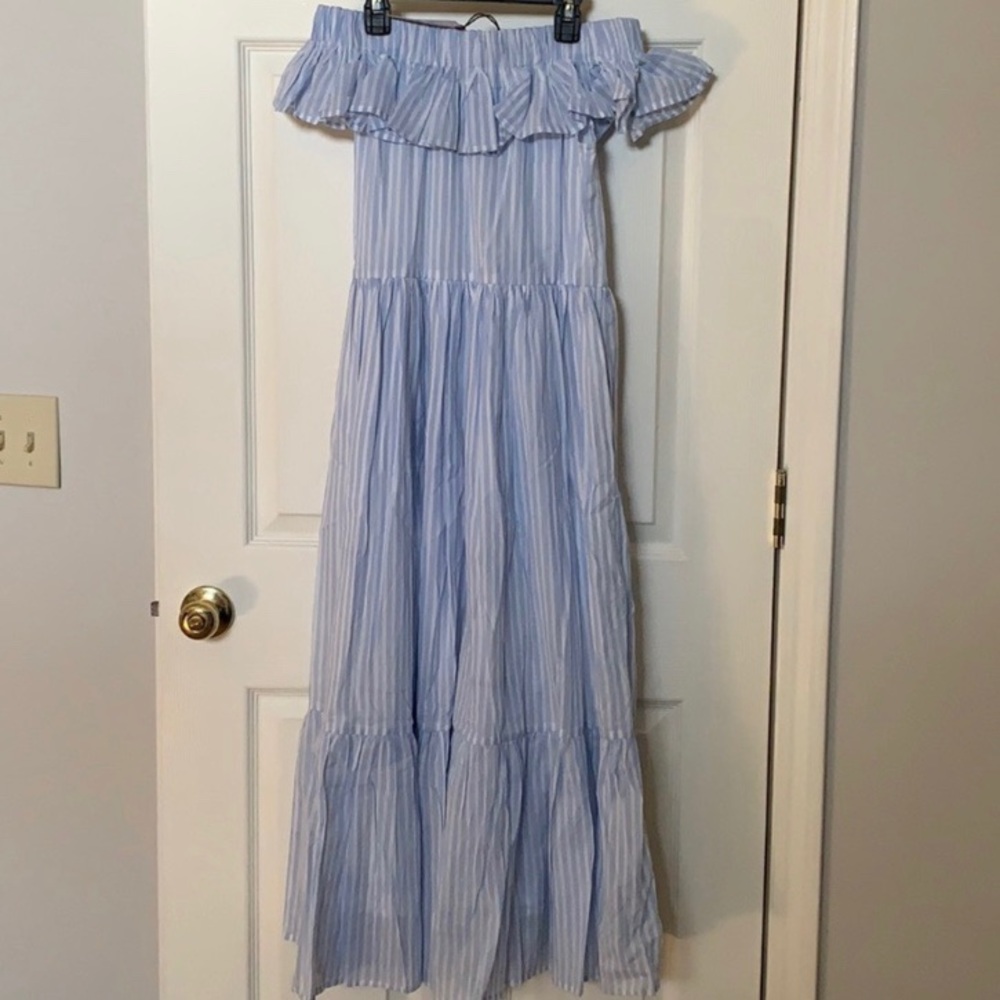 Blue and White Kapara London Dress